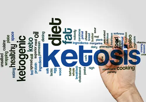 Image of words relating to ketosis and a ketogenic lifestyle.