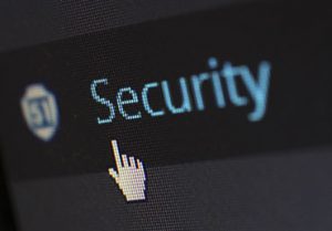 Information Security Tab on Computer Screen