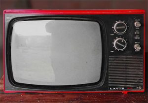 A Vintage TV on a Table