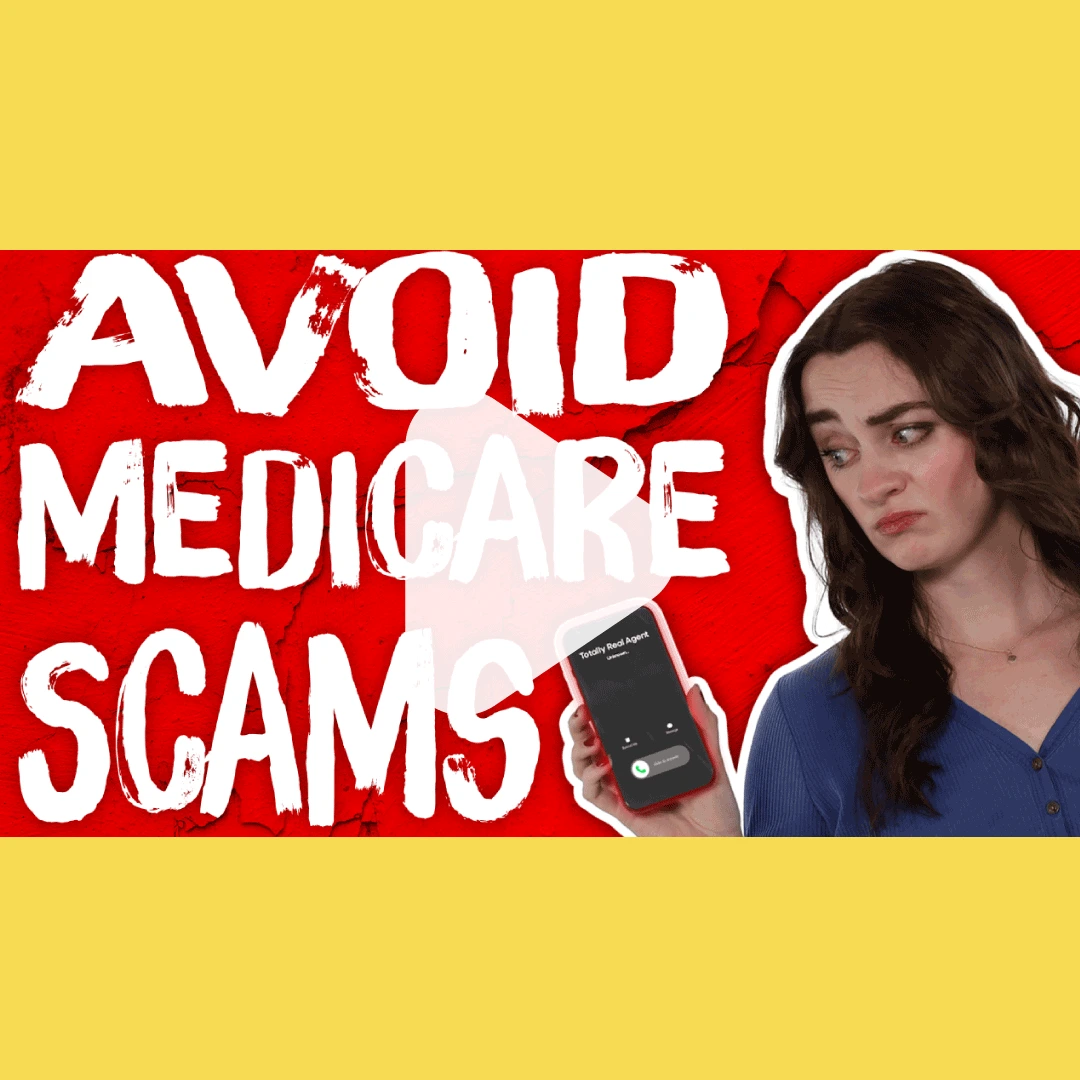avoid medicare scams text female holding phone